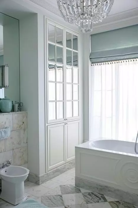 Двухдверный шкаф в стиле прованс для ванной комнаты Ш004