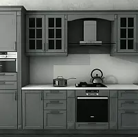 Кухня темная из массива КХ027