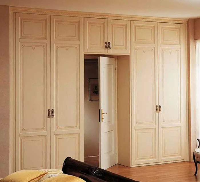 Шкаф в стиле прованс классический встроенный Ш038