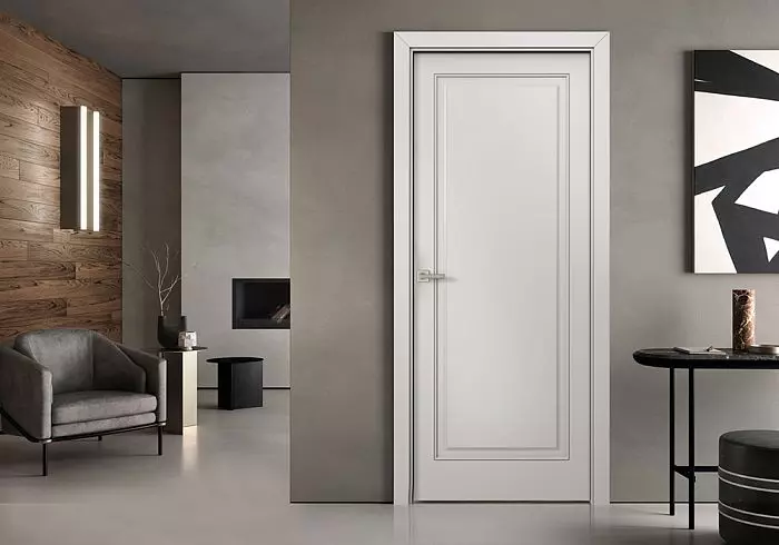 Межкомнатная дверь из светлого дерева Д017