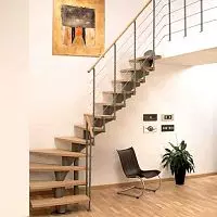 Модульная г-образная забежная лестница chicago-12 Л082
